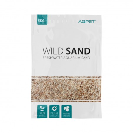 6 couleurs de sable pour aquariums d'eau douce Sable sauvage AQPET