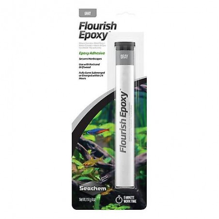 Flourish ePoxy GRAP GRAY FOR ROCKS AND WOODS Seachem 114 gr epoxy olla for aquascaping