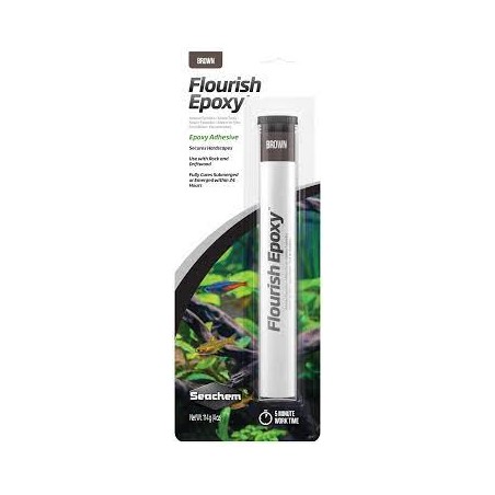 Flourish EPOXY GREY glue for rocks and woods Seachem 114 gr olla epoxy for Aquascaping