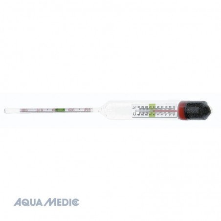 Hydrometer and thermometer salimeter Aqua Medic Densimeter samel