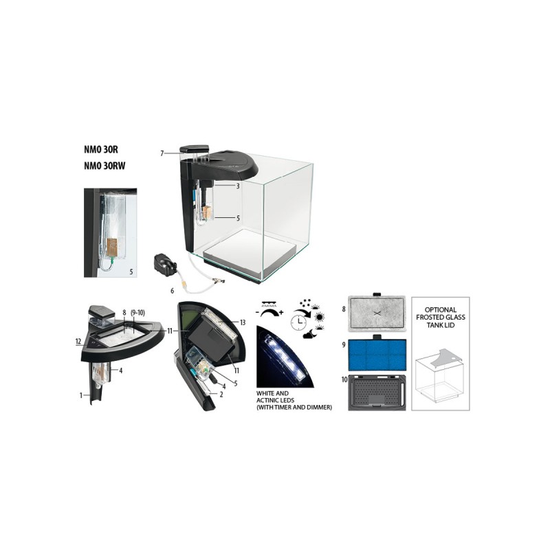 Newa More 30 reef - marine aquarium 28 L