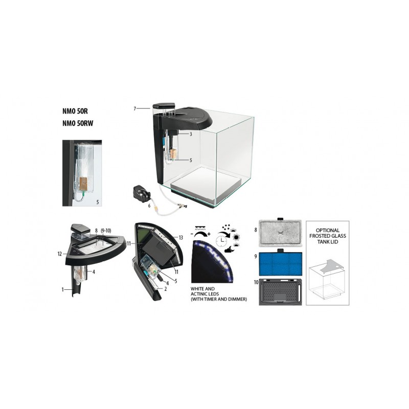 Newa More 50 reef - marine aquarium 45 L