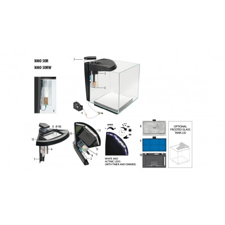 Newa Plus 50 récif, Aquarium Marino 45 L - Newa