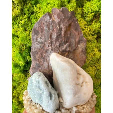Trio Stone rocce naturali con base di resina