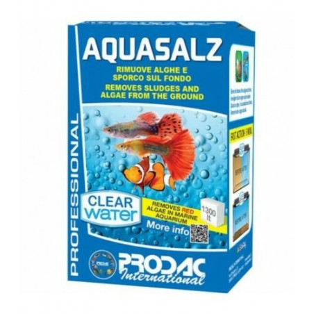 Aquasalz eliminates algae and dirt on the bottom - Prodac