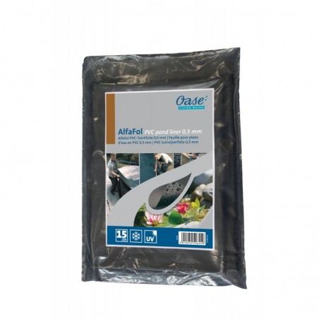 Alfafol 0,5 mm pré-confez. bassin de feuille noire