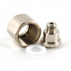Adapter for Rechargeable cylinders compatible with pressure reducer Standard step 10x1 Aquili