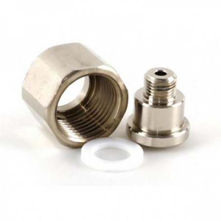 Rechargeable cylinder adapter compatible with standard pressure reducer Pitch 10x1 Aquili