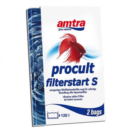 Amtra Procult Filterstart S Live batteries Brakes 2 sponges for 120l