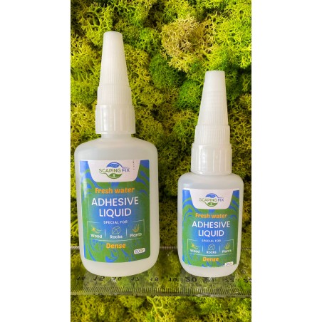 Dense glue scaping fix for fresh water plants
