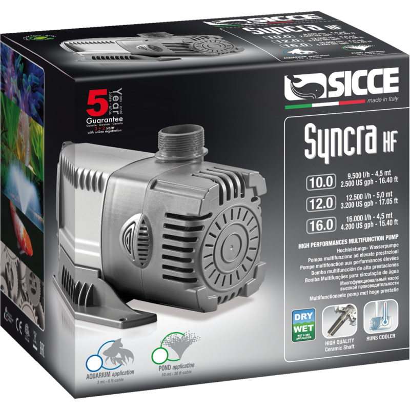 SYNCRA HIGH FLOW 12 - 12.500 L / H 155 W SICCE...