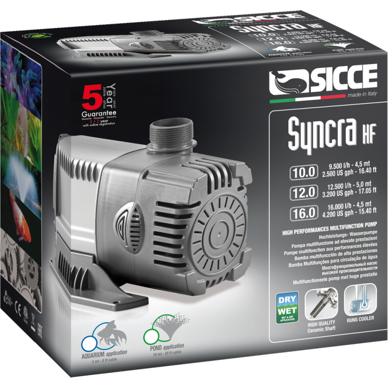 Syncra High Flow 16 - 16000 L/h 175 W Sicce Pompa