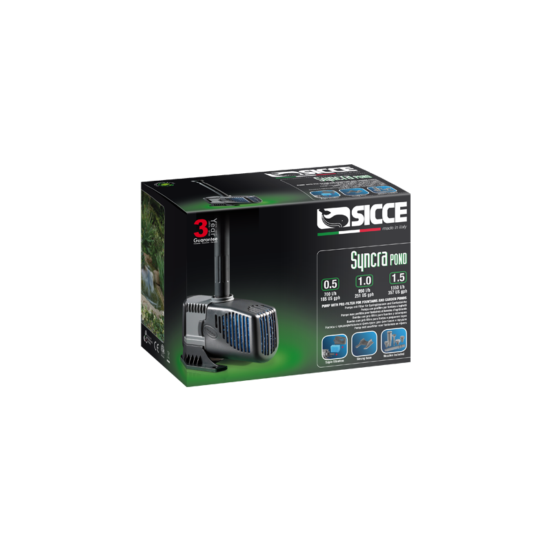 SyncraPond pump up to 1350 l/h Sicce