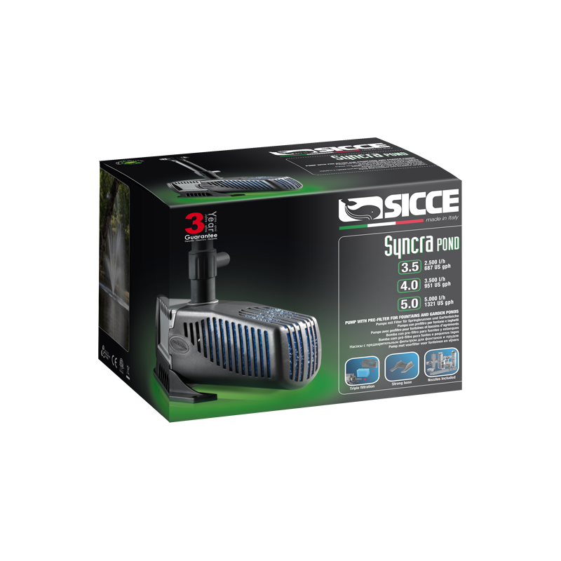 Pompa SyncraPond fino a 5000l/h Sicce