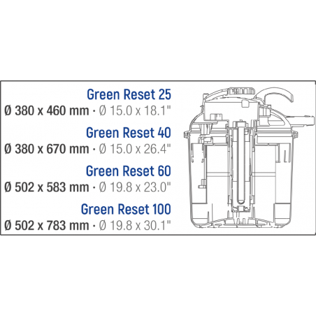 BIO filtre 60L UV Green Reset