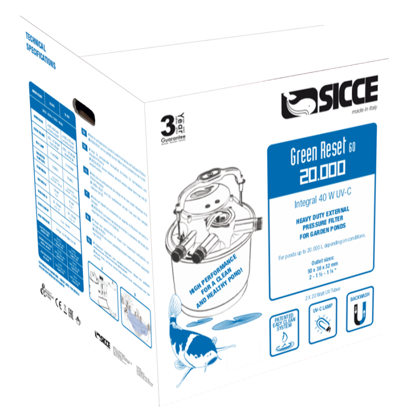 BIO filtre 60L UV Green Reset