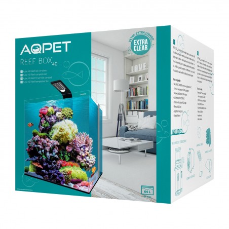 Reef Box 40 Complete Marine Aquarium 64 L. AQPET