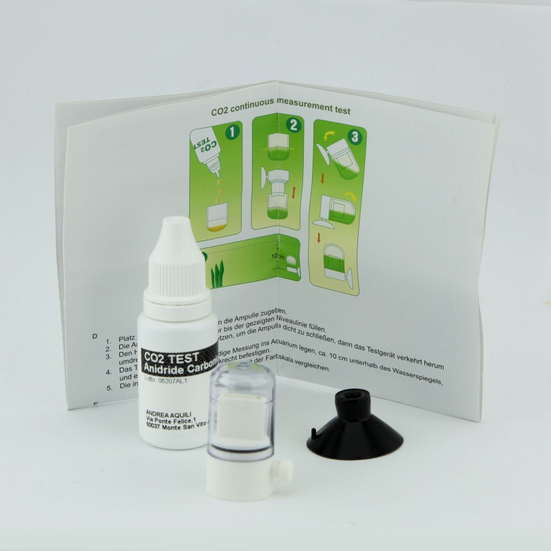 CO2 test Aquili plastic ampollina