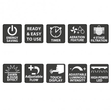 Mirabello 70 Plant, acquario in cristallo completamente accessoriato - Newa