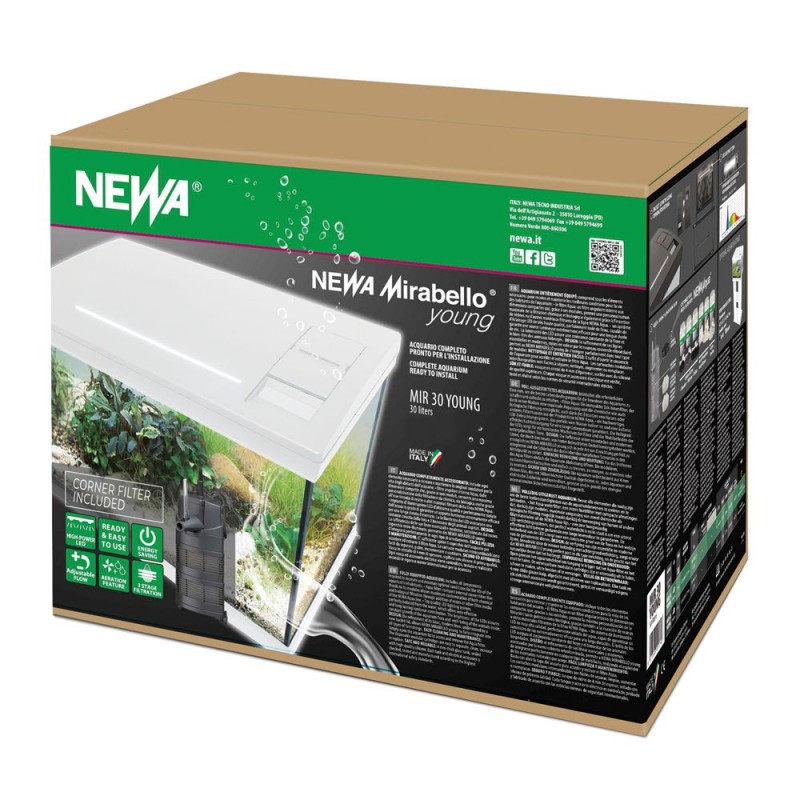 Mirabello 30 Young MF, aquarium en verre...