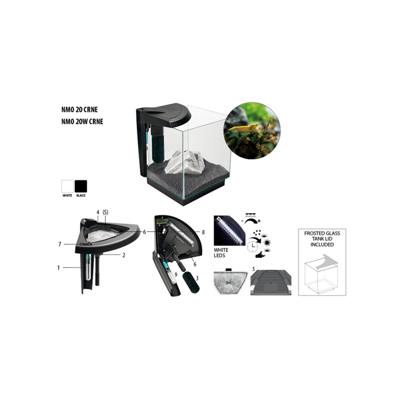 Newa Plus 20 Caridinae, Aquarium pour 18 litres...