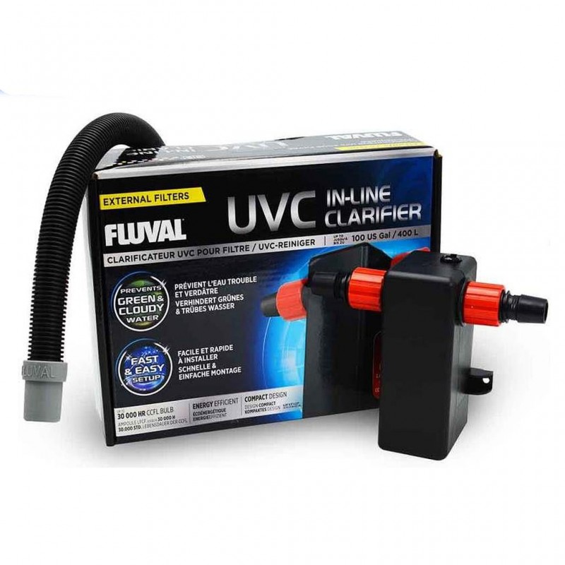 Askoll Fluval UVC In Line Clarifier 3W sterilizer up to 400l