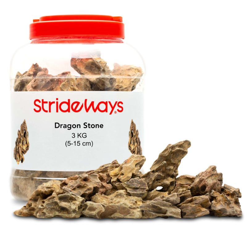 Rochers dragon pierre 3 kg en bouteille Strideways