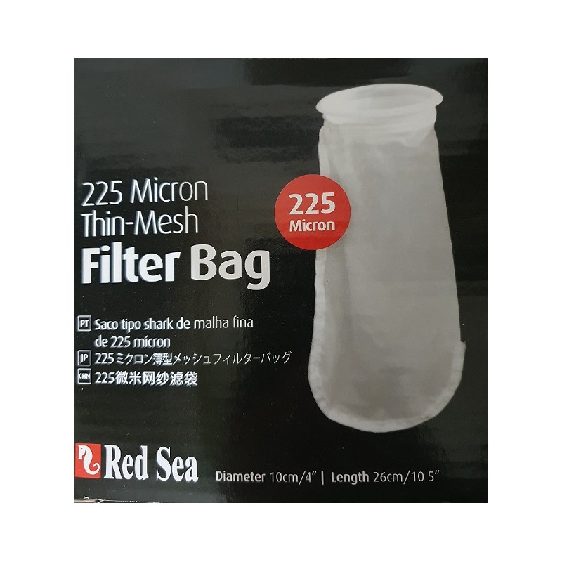 Sac filtrant 225 Mer mince maille rouge