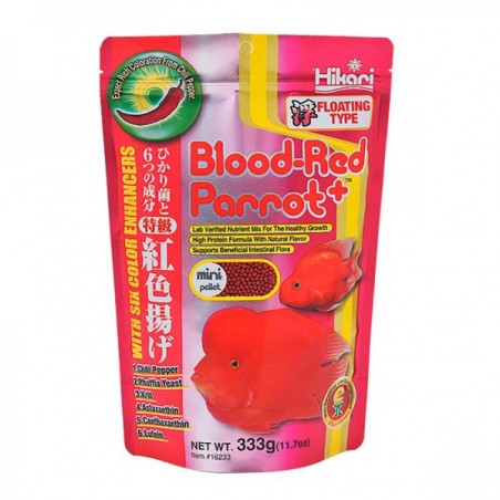 Parrot rouge sang 333 gr Hikari alimentation