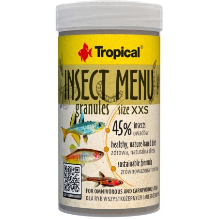 Granules Size XXS Insect Menu Tropical