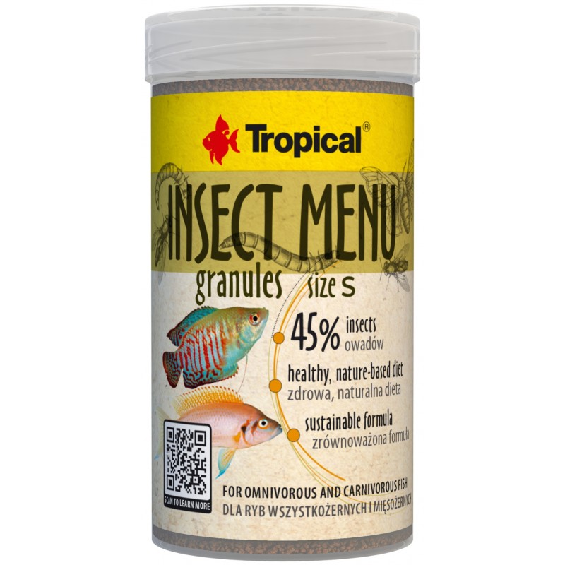 Granules Size S Insect Menu Tropical
