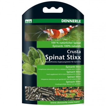 Crusta Spinat Stixx Dennerle 30 gr des crevettes roi