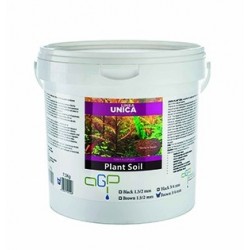 Unica Plant Soil Fondo substrato fertile per acquari piantumati Black 3/4 mm 7,5 Kg secchio