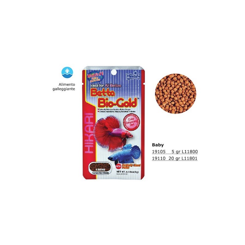 Betta Bio Gold Hikari (Confezione da: 5 gr)
